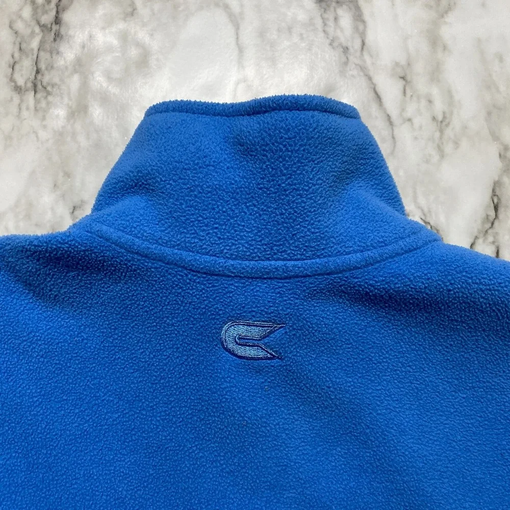 Colosseum Athletics NC University YOUTH Sweater Sz L 16-18 Blue Full Zip‎ Fleece